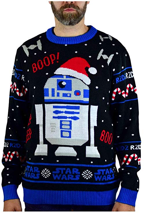 Star Wars Sweater R2D2 Ugly Christmas Sweater Men Women Holiday Sweater