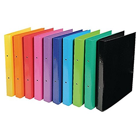 Iderama Ring A4 Binder 2 Ring 30mm Assorted [Pack of 10]