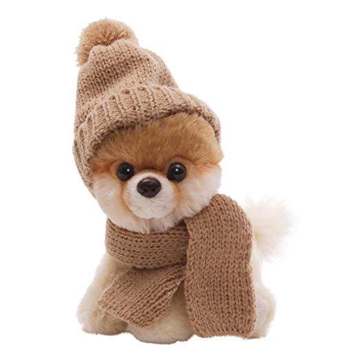 GUND 5" Itty Bitty Boo in Knit Scarf and Cap Plush