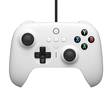 8Bitdo Ultimate Wired Controller, USB Controller for PC Windows 10, Android, Raspberry Pi & Switch （white）