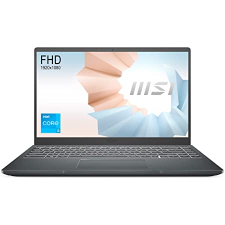 MSI Modern 14, Intel i5-1155G7, 14" FHD IPS-Level 60Hz Panel Laptop (8GB/512GB NVMe SSD/Windows 10 Home/Intel UHD Graphics/Carbon Grey/1.3Kg), B11MOU-861IN