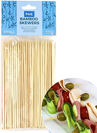 PME Small Bamboo Skewers-Pack of 100-6 inches