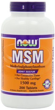 NOW Foods MSM 1500mg  200 Tablets