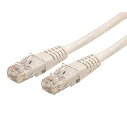 StarTech.com White Molded RJ45 UTP Gigabit Cat6 Patch Cable - 6 Feet (C6PATCH6WH)