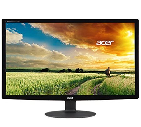 Acer S240HLBID 24-inch Monitor 16:9 FHD LED 5 ms 100M:1 A DVI w/HDCP HDMI Acer EcoDisplay