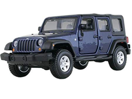 Bburago Jeep Wrangler Unlimited Rubicon 4 Doors Blue 1/32 43012