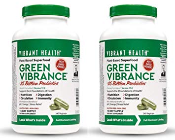 VibrantHealth - Green Vibrance - 240 vegicaps - 2 pack by Vibrant Health