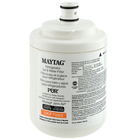 Maytag UKF7003 PUR PuriClean Cyst-Reducing Refrigerator Water Filter, 1-Pack