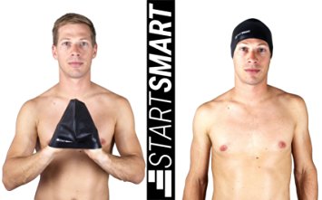 Start Smart Sports Premium Anti Slip Silicone Swim Cap, Black