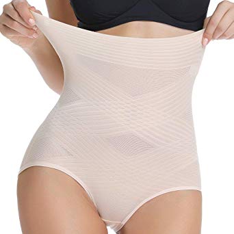 WOWENY Butt Lifter Shapewear High Waisted Slimming Briefs Tummy Control Underwear Gridle Panty Shaper