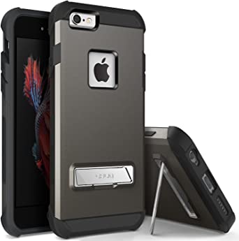 iPhone 6S Case, OBLIQ [Skyline Advance][Space Gray] with Metal Kickstand Thin Dual Layered Metallic Heavy Duty Hard Protection Hybrid Case for iPhone 6S (2015) & iPhone 6 (2014)