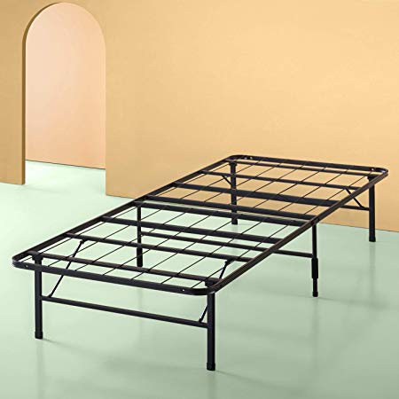 Sleep Master - Platform Metal Bed Frame Foundation Set (SmartBase Metal Brackets for Headboard  Footboard Attachment Bed Skirt  TWIN) Perfect for Spring, Latex Memory Foam Mattresses (Renewed)