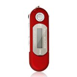 abcGoodefg 4GB USB 20 Mp3 Music Player with Fm Radio Function Voice Recorder Red