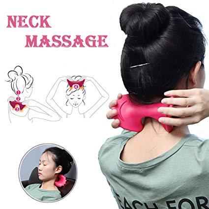Self Massager Tool, Neck, Shoulder Back Pain Relief, Trigger Point Therapy Myofascial Release Device, Body Massage Muscle Pain Reliever Deep Tissue Massage