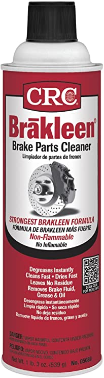 CRC 05089 BRAKLEEN Brake Parts Cleaner - Non-Flammable -19 Wt Oz
