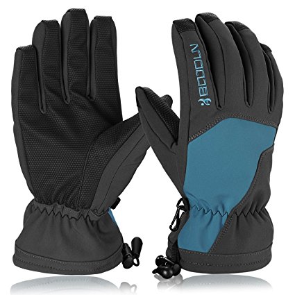 Ski Gloves, HiCool Waterproof Thermal Winter Ski Gloves Snowboard Snowmobile Motorcycle Cycling Outdoor Sports Gloves