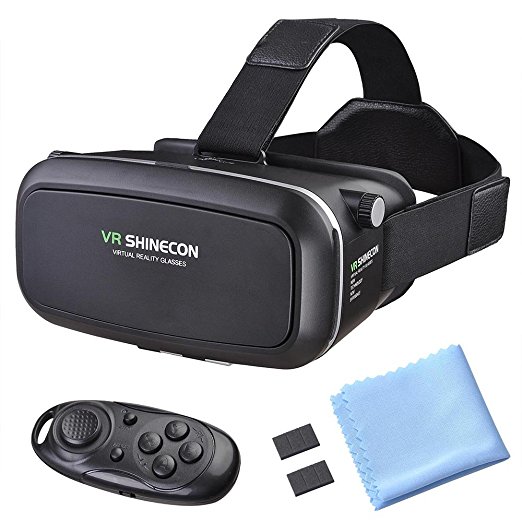 AW VR Box Virtual Reality 3D Glasses Headset Bluetooth Control for Android iOS Smartphone iPhone 7/6s/6/5s