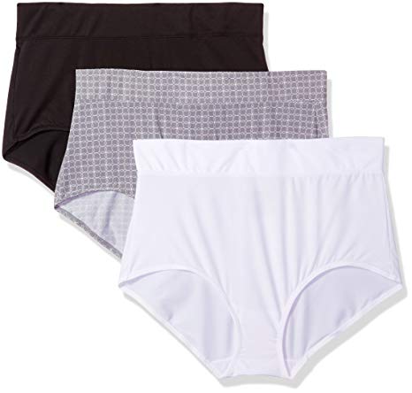 Warner's Women's Blissful Benefits No Muffin Top 3 Pack Brief Panty