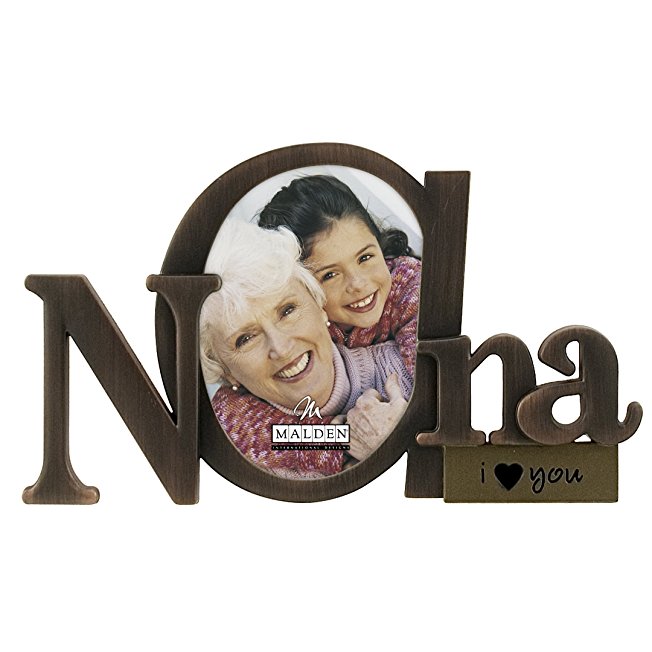 Malden International Designs Bronze Script Nana Picture Frame, 3.5x4.5, Bronze