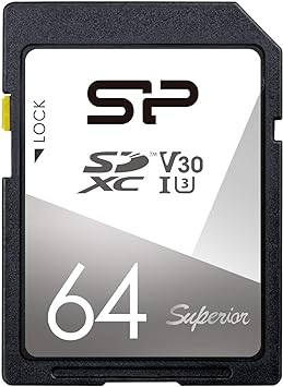 Silicon Power 64GB UHS-1 U3 V30 Superior SDXC Memory Card