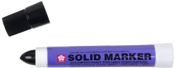 Sakura Solidified Paint Solid Marker, Black (Box of 12)