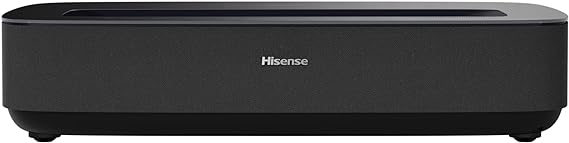 Hisense PL1 Ultra Short Throw Home Theater Smart Projector, 80"-120", 4K UHD, Dolby Vision & Atmos, HDR10, Google TV, Netflix, 2200 ANSI Lumens