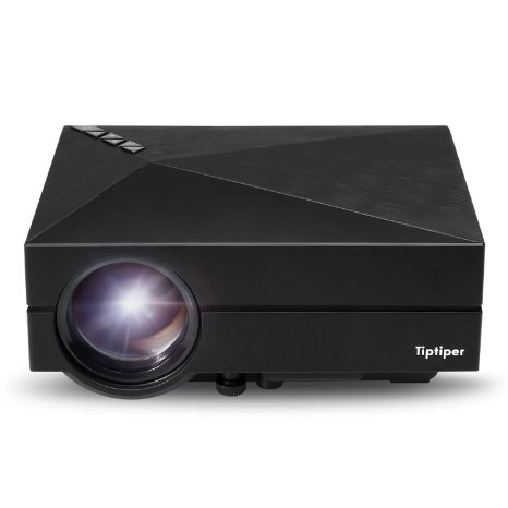Thinp Tiptiper LED Video Projector 1000lumens the Most Cost-efficient High Resolution LED Projector Entertainment Home Cinema Theater Multimedia Portable LCD Pico Projector