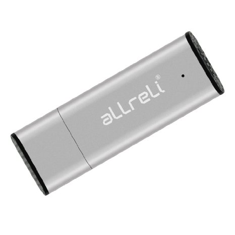 aLLreLi CP00341 8GB USB Digital Audio Voice Recorder [Silver] - Portable Rechargeable Spy Dictaphone & USB 2.0 Flash Drive for Recording Interviews, Meetings and Students Learning