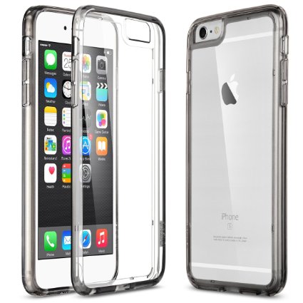 iPhone 6 CaseiPhone 6s CaseULAK CLEAR SLIM Transparent Case with Hard Clear Back Panel for Apple iPhone 6s 47-Inch iPhone 6 47-Inch Crystal Gray