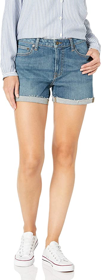 Goodthreads Women's Standard Denim Turn-Cuff Short