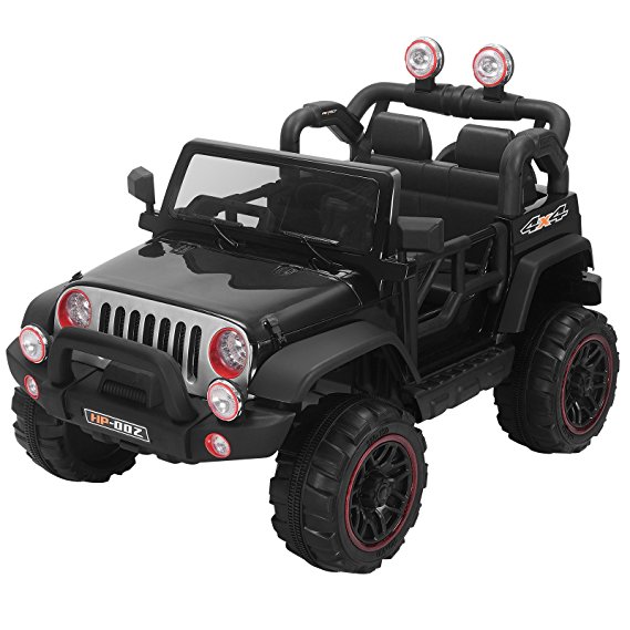 Murtisol Kids Power Wheels 12V Electric Ride on Cars with Remote Control 2 Speed Black