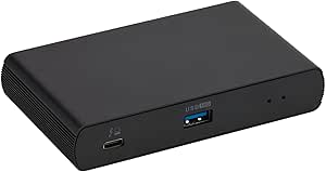 Amazon Basics Thunderbolt4/USB4 Docking Station, 3X Downstream TBT4 (Dual Display), 1xUSB A 3.1, Black, ‎4.76 x 2.84 x 0.86 inches