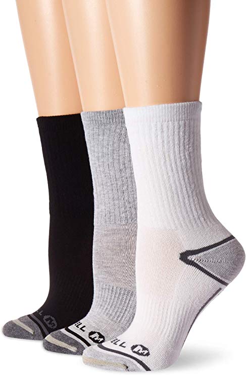 Merrell Women's 3 Pack Performance Hiker Socks (Low Cut Tab/Quarter/Crew)