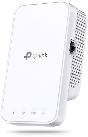 TP-Link AC1200 Mesh Dual Band Wi-Fi Range Extender, Broadband/Wi-Fi Extender, Wi-Fi Booster/Hotspot with 1 Ethernet Port, Built-In Access Point Mode, Works with Any Wi-Fi Router, UK Plug (RE330)