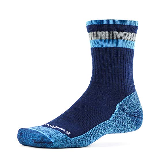 Swiftwick- PURSUIT HIKE SIX LT Hiking Socks, Lightweight, Soft Merino Wool