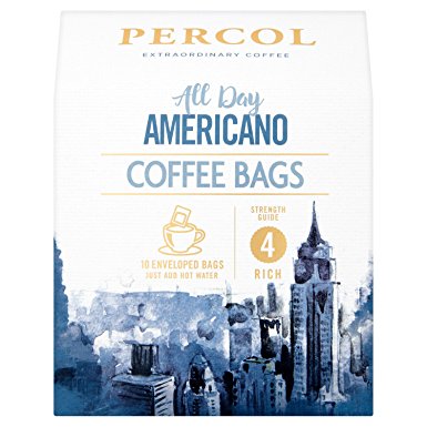 Percol All Day Americano Coffee Bags, 80 g, Pack of 3