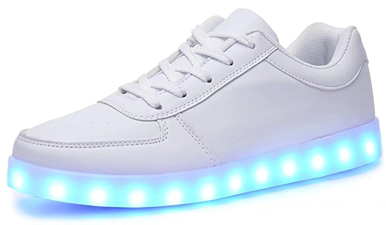Odema Women USB Charging LED Shoes Flashing Sneakers