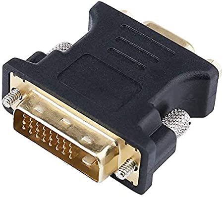 DTECH DVI Male to VGA Female Adapter High Speed DVI-I24 5 Port Converter for HDTV, Plasma, DVD and Projector