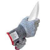 Kibaron Cut Resistant Kitchen Gloves with Cut Level 5 Protection for Your Safety Medium