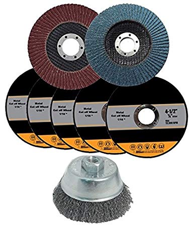 Angle Grinder Accessories and Attachments Kit - Set of 8
