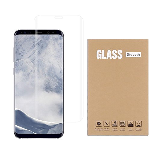 Dtdepth Samsung Galaxy S8 Plus Premium Full Transparent Coverage Tempered Glass Screen Protector With Curved Edge