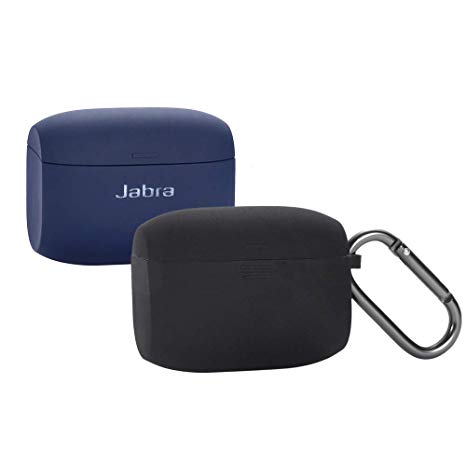 Jabra Elite Active 65t Silicone Case, Esimen Protective Skin Cover for Jabra Elite 65 Wireless Sports Earbuds (Black)