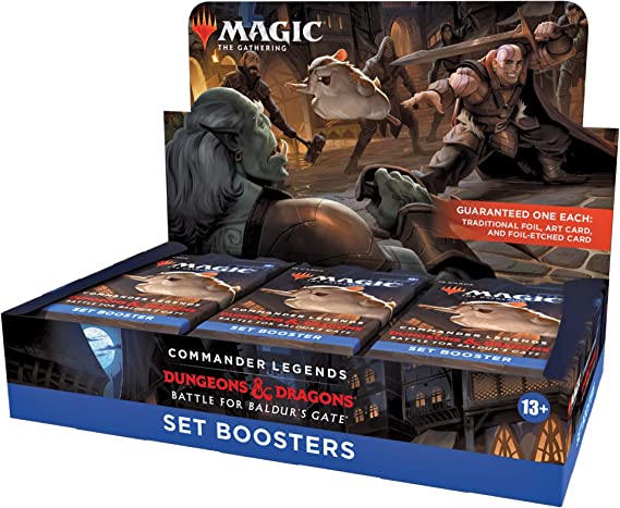 Magic The Gathering Commander Legends: Battle for Baldur’s Gate Set Booster Box, 18 Packs, Multicolor, D10240001, for ages 13