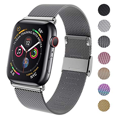 GBPOOT Compatible for Apple Watch Band 38mm 40mm 42mm 44mm, Wristband Loop Replacement Band for Iwatch Series 5,Series 4,Series 3,Series 2,Series 1