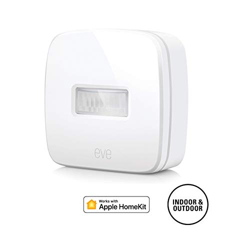 Eve Motion - Smart and wireless motion sensor with IPX 3 water resistance, get notifications, automatically trigger accessories and scenes, no bridge necessary, Bluetooth Low Energy (Apple HomeKit)