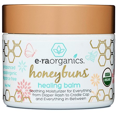 Healing Ointment for Babies 4oz. USDA Certified Organic Natural Healing Cream for Baby Eczema, Cradle Cap (Infant Seborrheic Dermatitis), Chapped Nose, Rashes, Hives & More