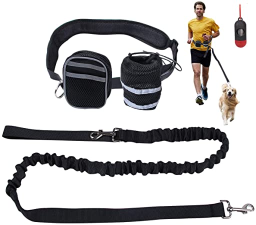 Alsol Lamesa Dual Dog Leash, Double Dog Leash, 360 Swivel No Tangle Double Dog Walking Training Leash, Comfortable Shock Absorbing Reflective Bungee for Two Dogs