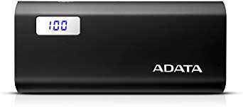 ADATA P12500D Dual USB Fast Charging Digital Disply 12500mAh Power Bank - Black (AP12500D-DGT-5V-CBK)