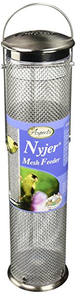 Aspects Nyjer Mesh Tube Finch Bird Feeder