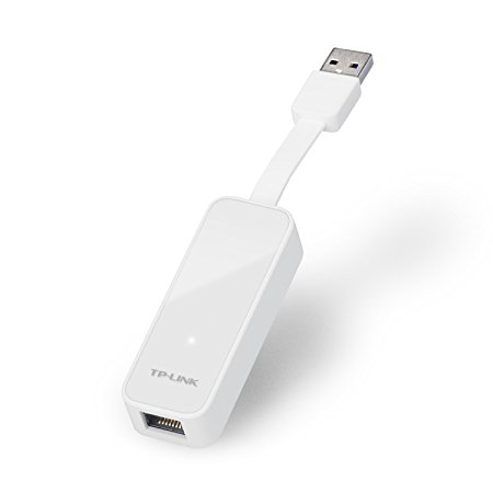 TP-Link UE300 USB 3.0 to RJ45 Gigabit Ethernet Network Adapter Supporting 10/100/1000 Mbps Ethernet, Plug and Play